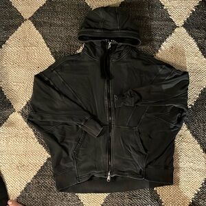 VEUC Free People movement Heather black extra small zip up hoodie